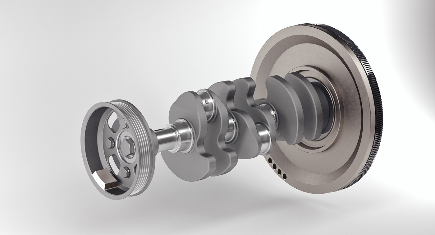 crankshaft industrial product design  3D visualization 3ds max vray automotive   concept