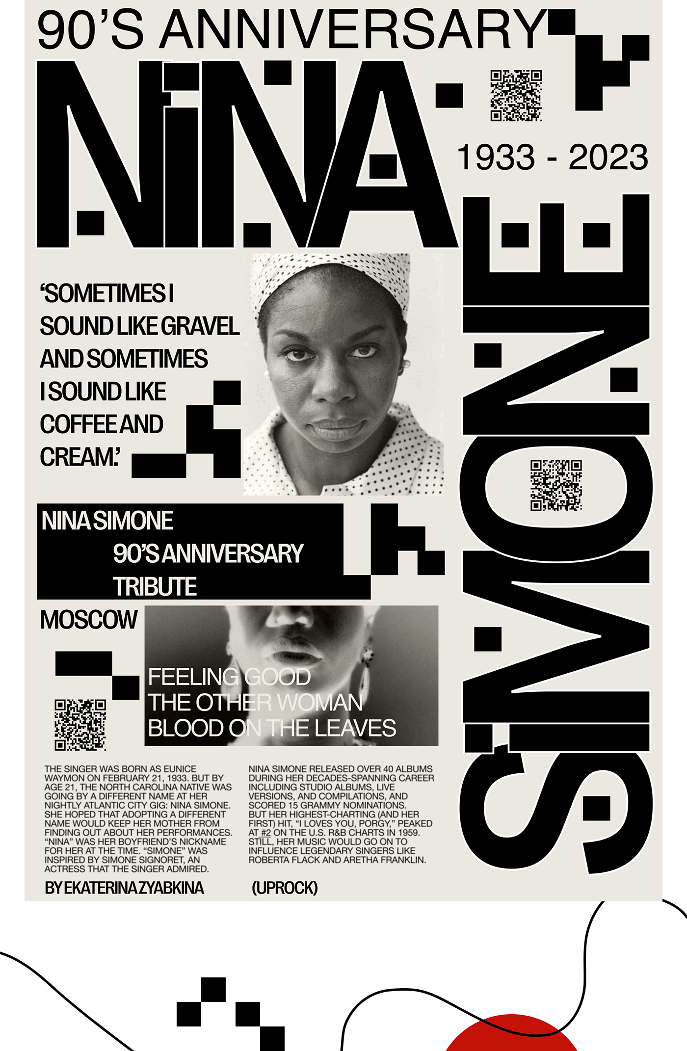 poster poster collection ninasimone musicposter posterdesign Digital Art  jazzposter nina simone