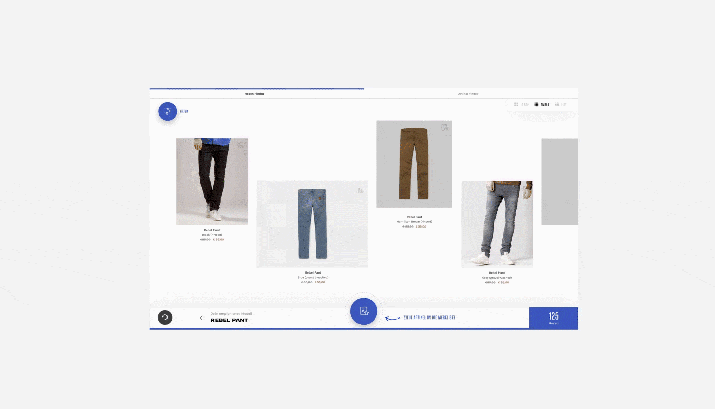 Interaction design  interactive concept future digital experience motion ux/ui prototype shopping experience carhartt wip