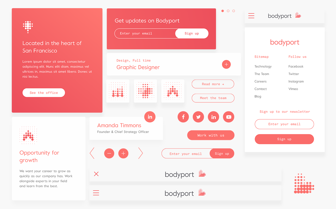Web Design & UI/UX: Bodyport Start-up