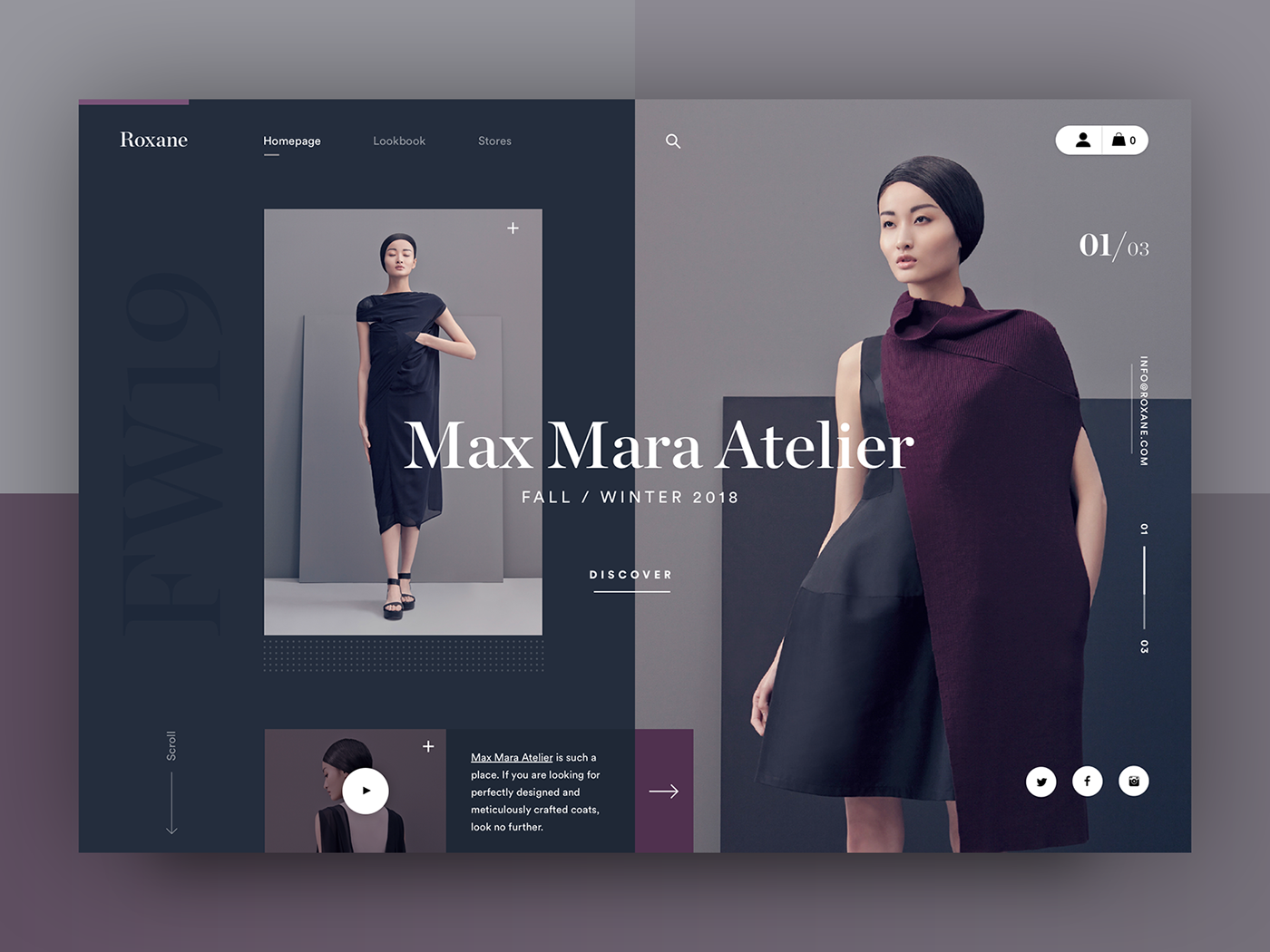 Webdesign ux UI interaction dribbble Fashion  modern typography   uidesign uxdesign
