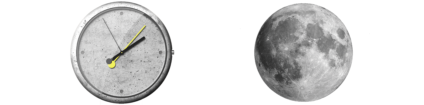 watch timepiece moon lune ID Sketching Space 