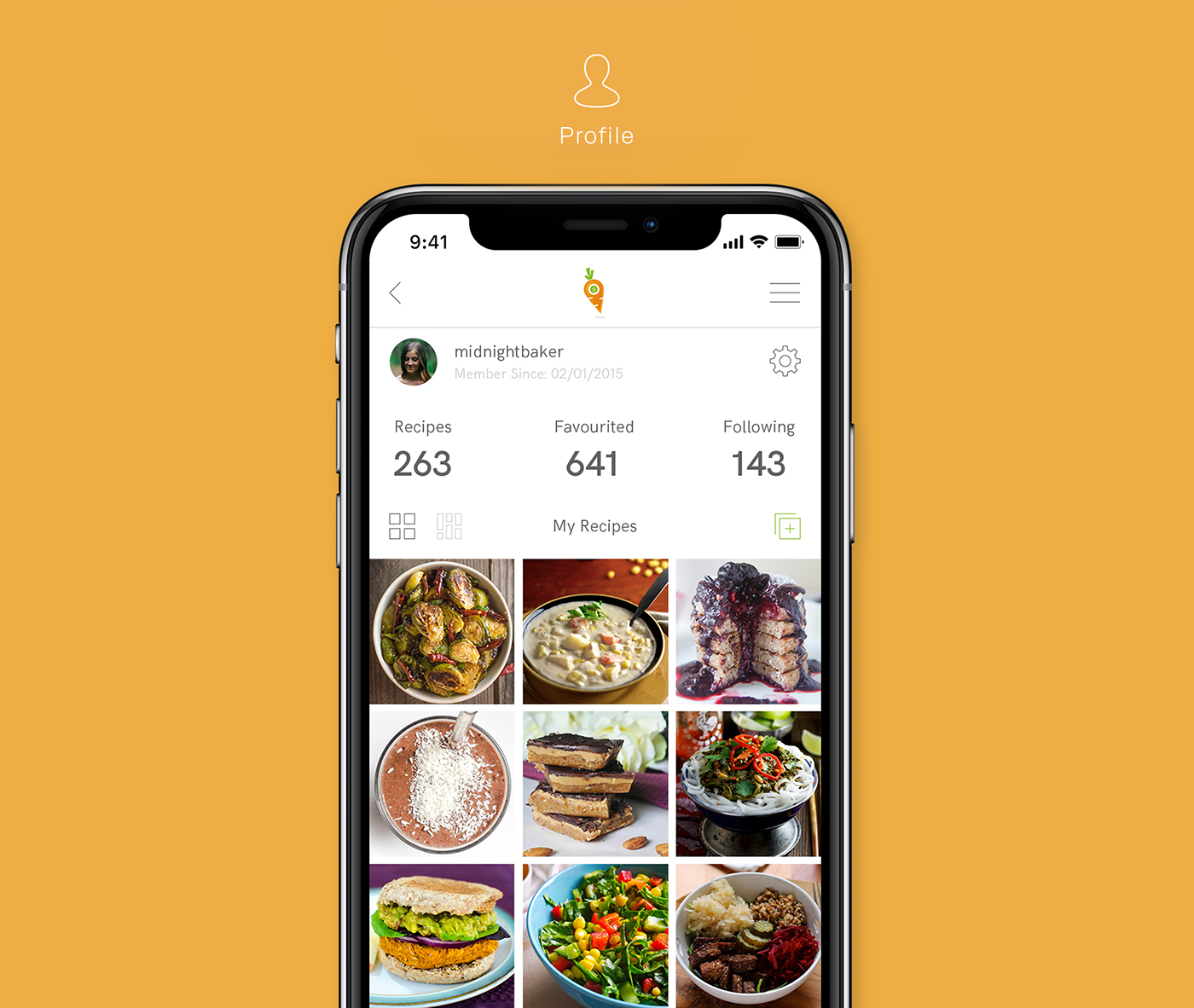 app Food  UI ux clean modern restaurant social design digital
