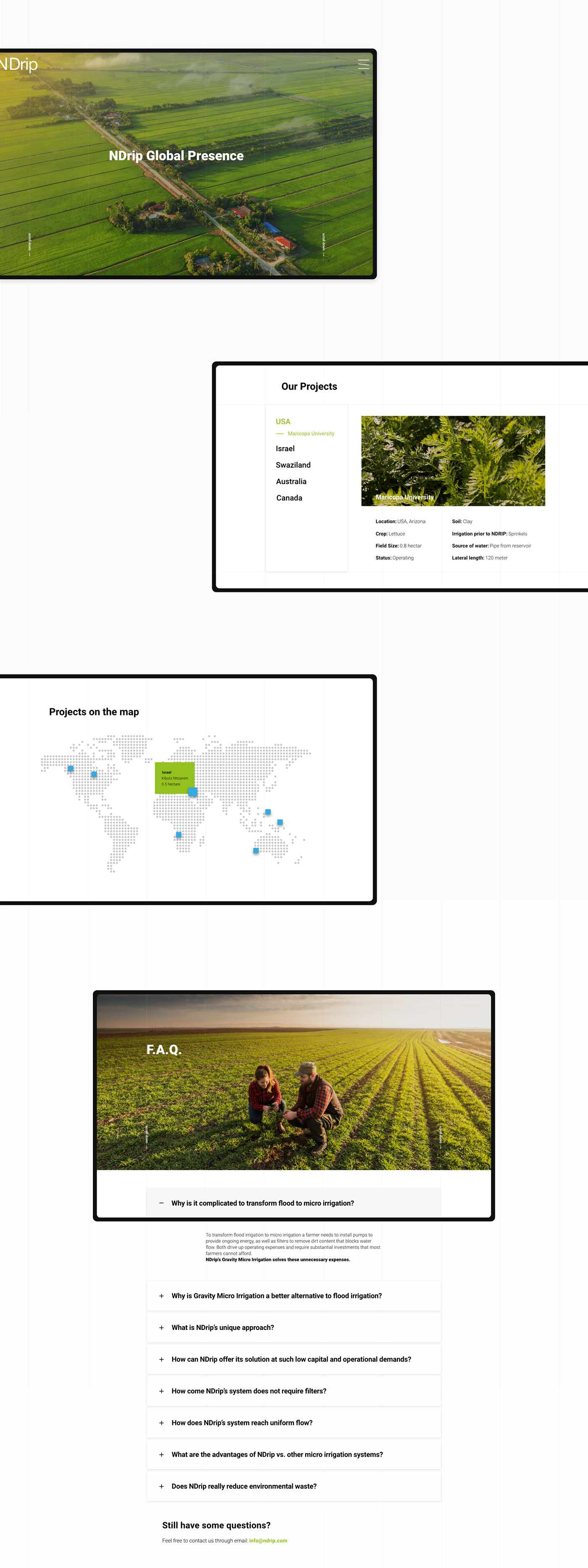 Webdesign UI/UX grid website company website corporate website irrigation company SkillBox ui design Infograhics