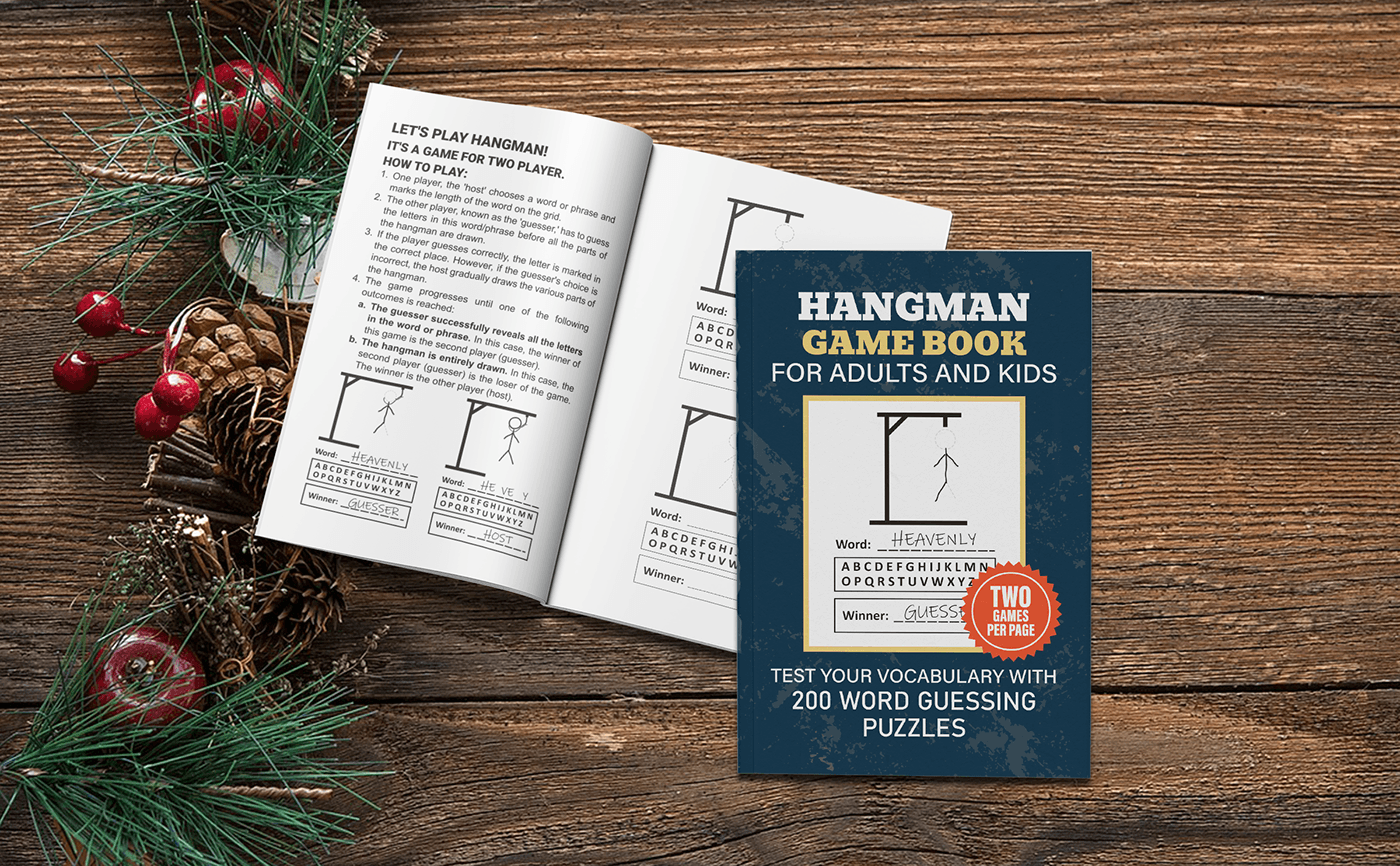 Hangman Game Book For Adults And Kids