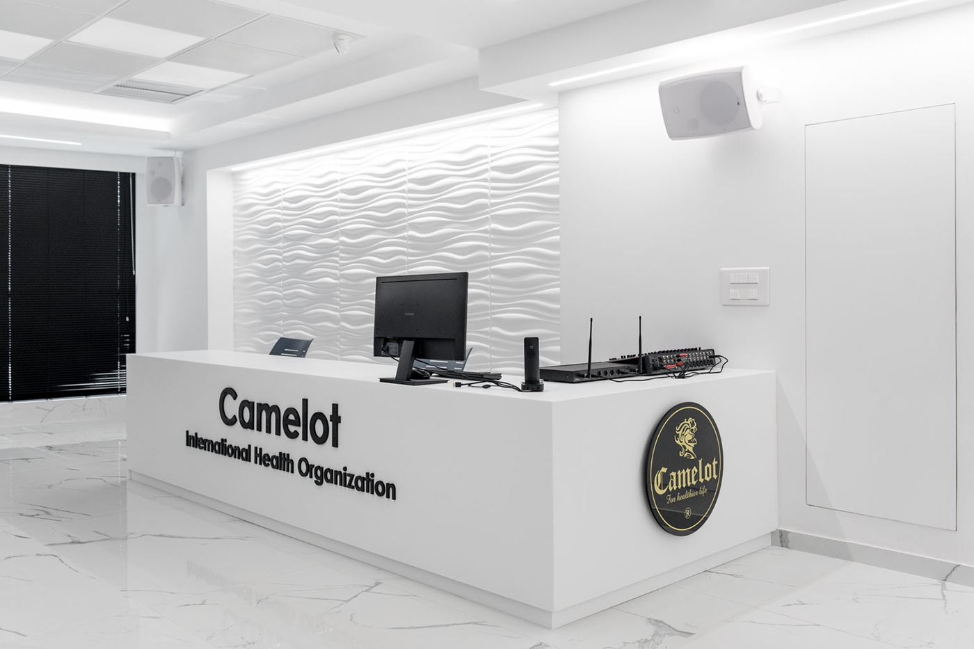 Camelot Showroom design Showroom Interior visualization Render architecture modern interior design  CGI renovation