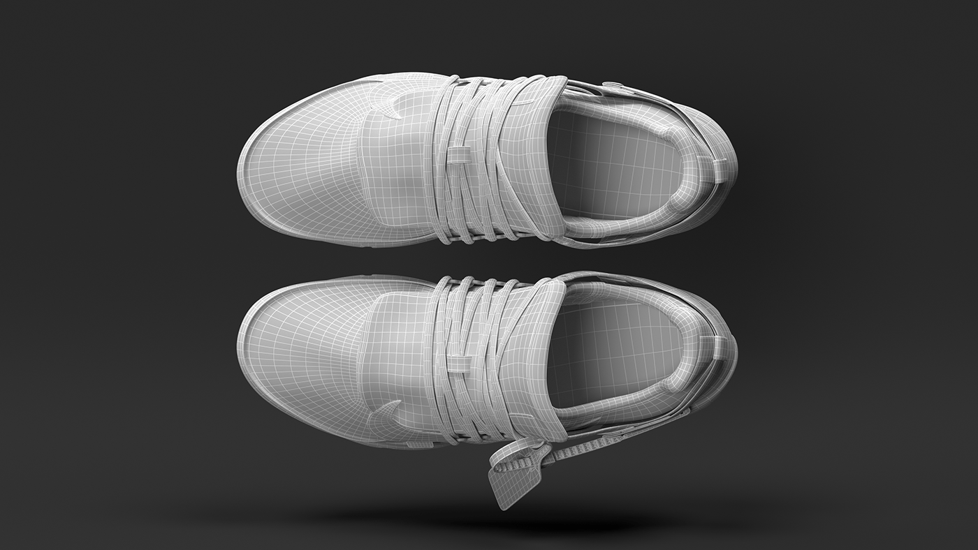 Nike Nike Shoes offwhite sneakers shoes 3D footwear Render Fashion  model