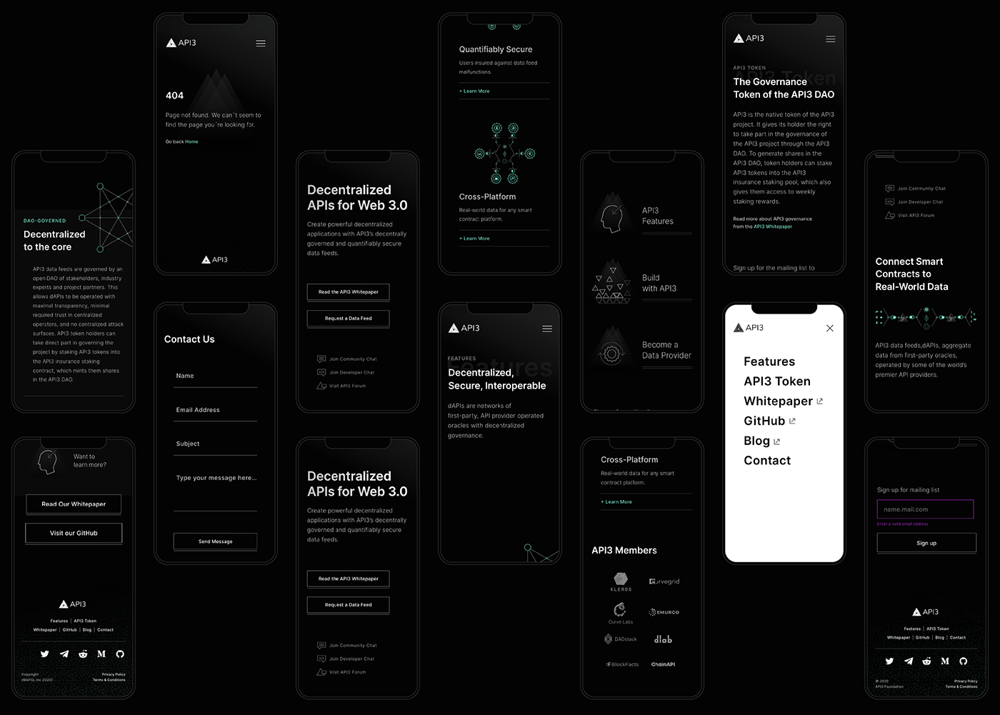 APIS ArtDirection blockchain brand decentralized design tech Website