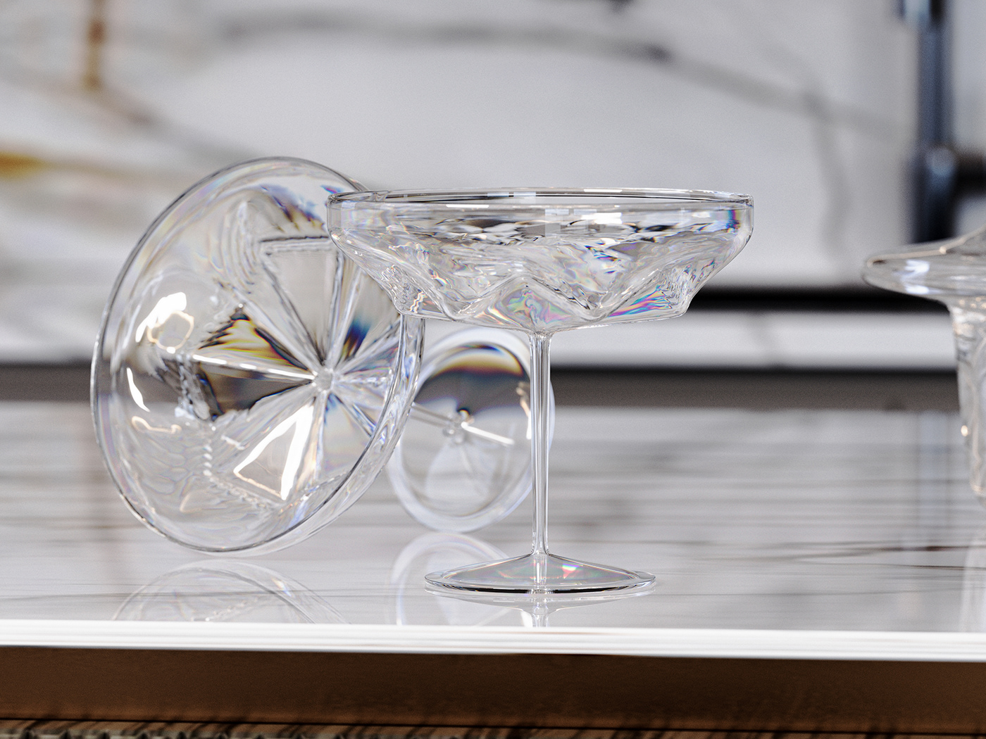 3D 3ds max archviz CGI corona render  crystal exterior interior design  Render visualization
