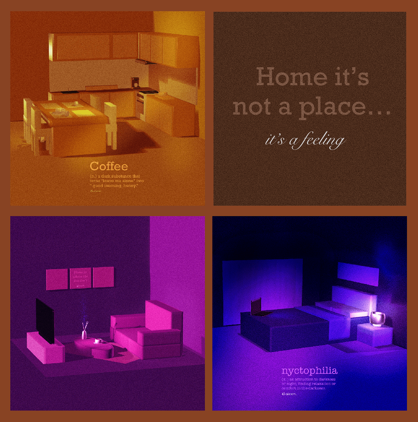 bedroom cozy emotion home kitchen living room modeling nomad rooms