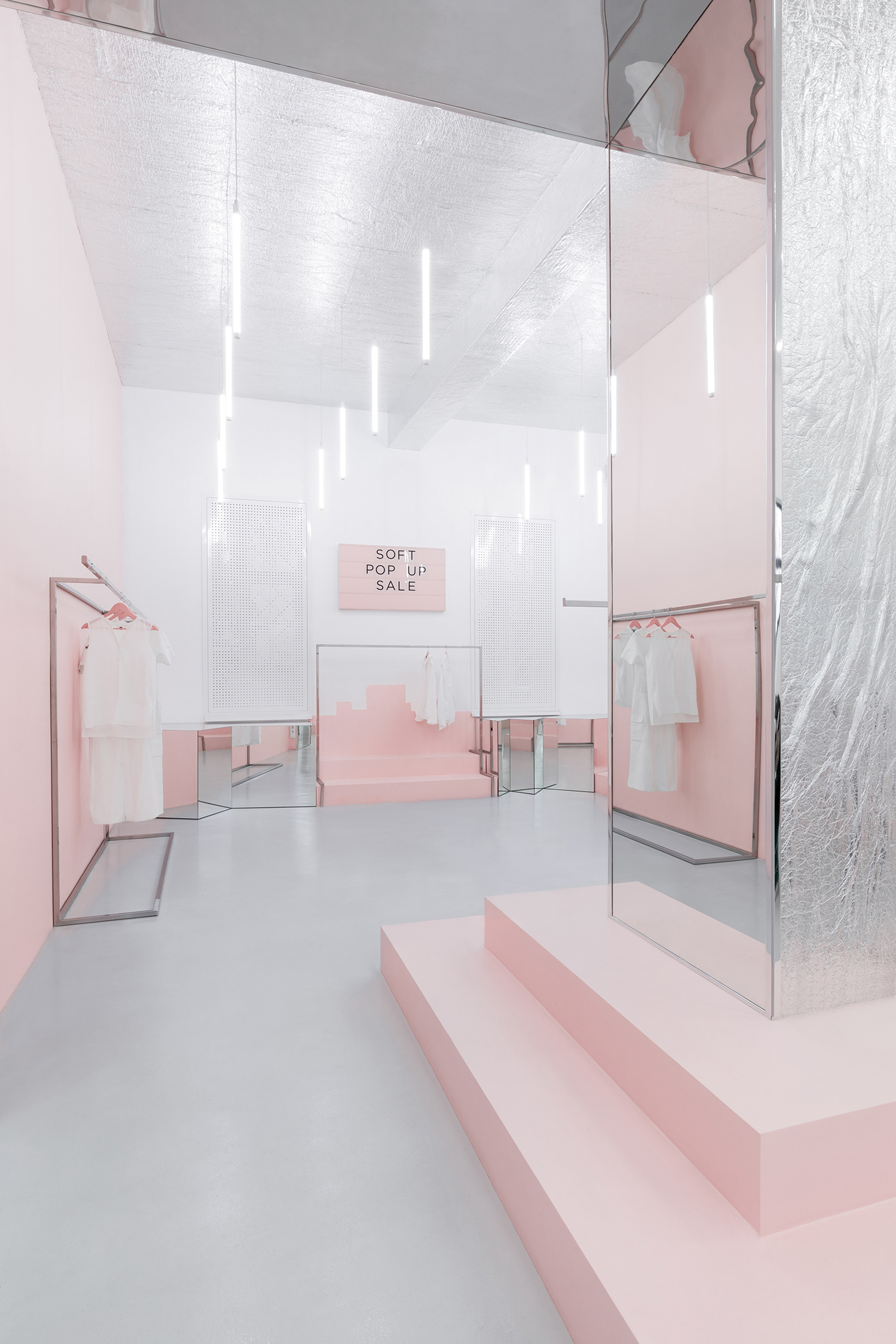 Interior design showroom blush foil Memphis girls Fashion  Style ukraine