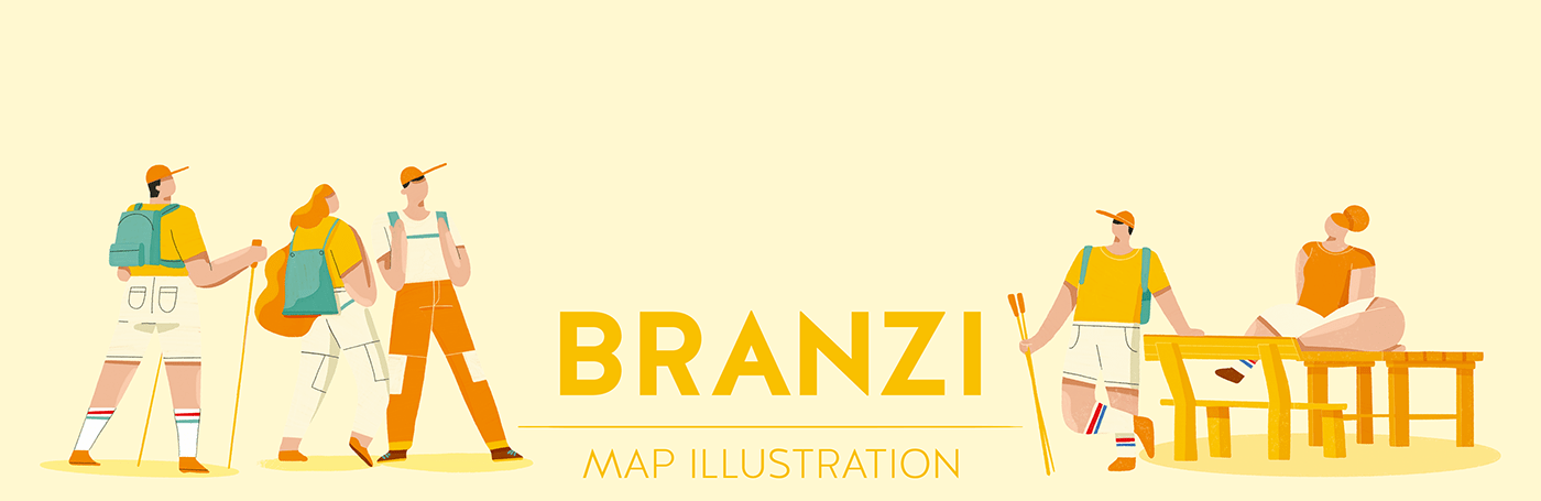 alps branzi map map illustration