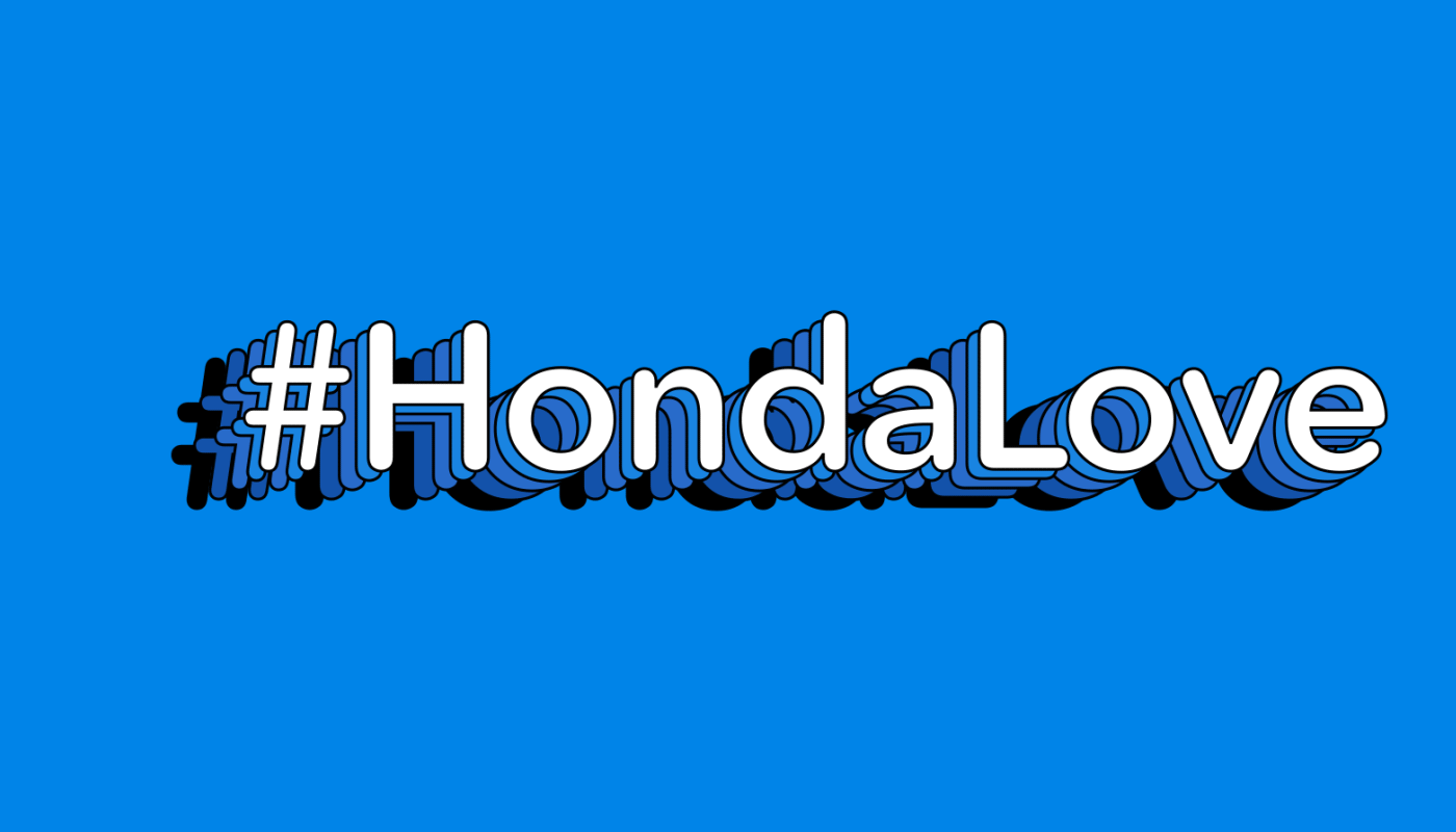 3D animation  branding  car Character Honda ILLUSTRATION  loop sticker typography  