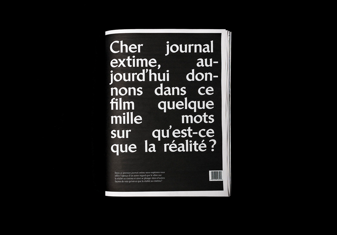 magazine Cinema realité reel edition journal deformation newspaper black white noir blanc
