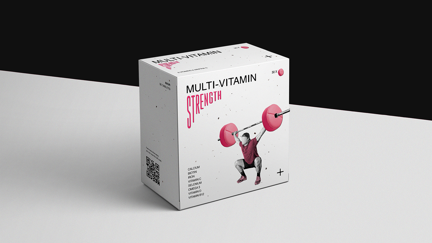 boxes helvetica ILLUSTRATION  minimalist Packaging packaging design vitamin supplement
