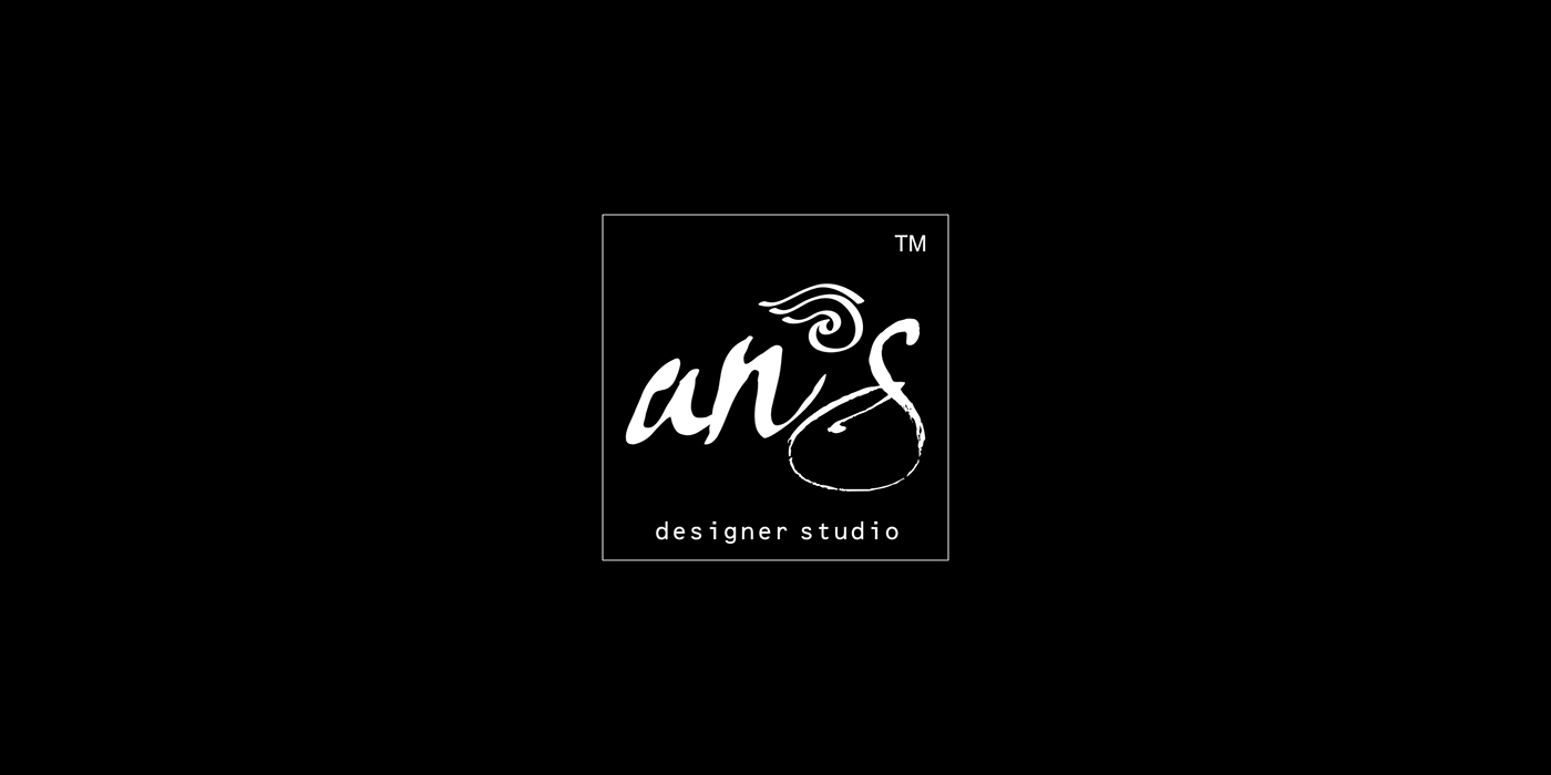 Adobe Portfolio logo design ANS designer studio woman's woman girl