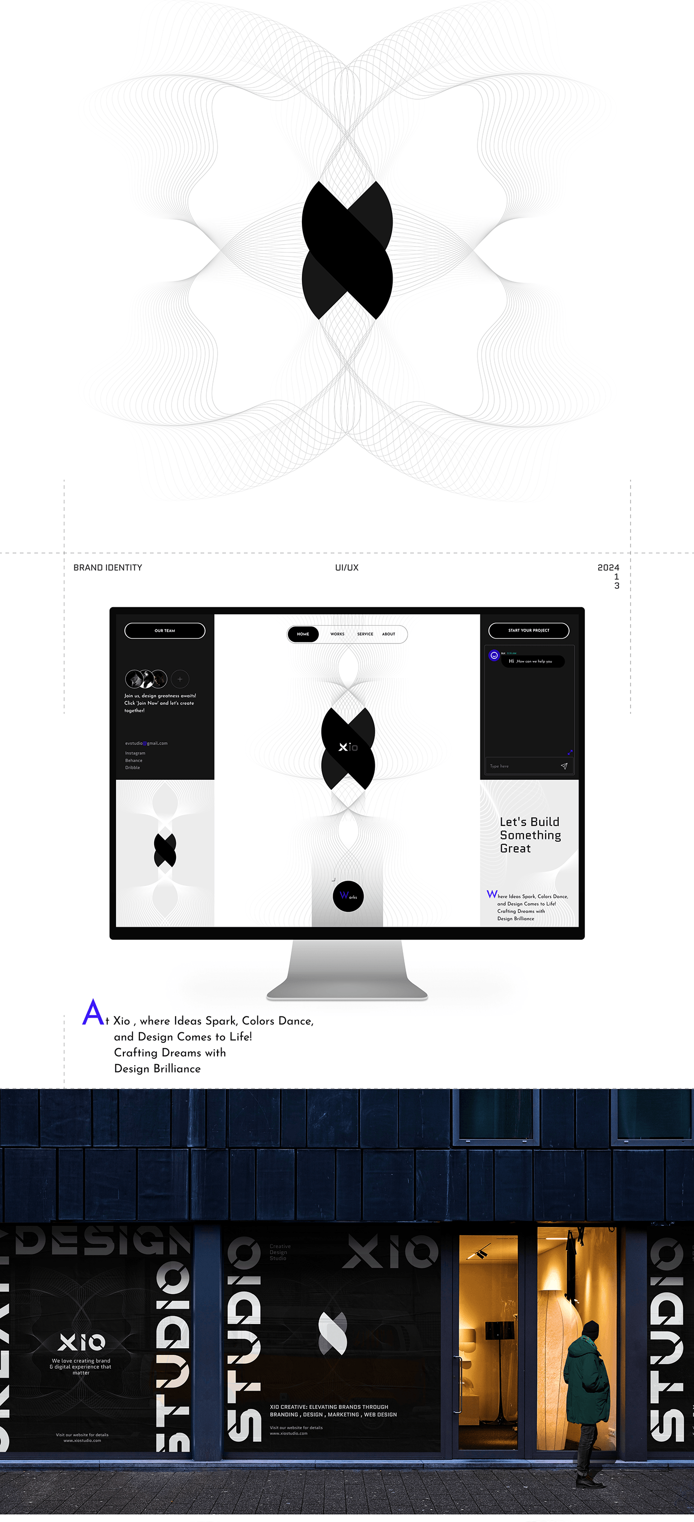 studio portfolio Portfolio Design inspiration modern Modern Design Web Design  Logo Design UI/UX Creative Design