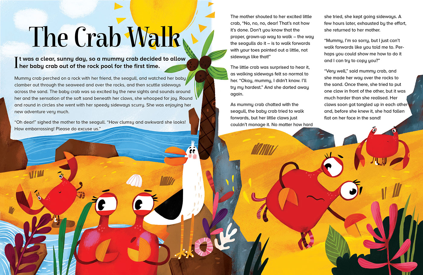 Storytime magazine child crab sea pelican mom mother