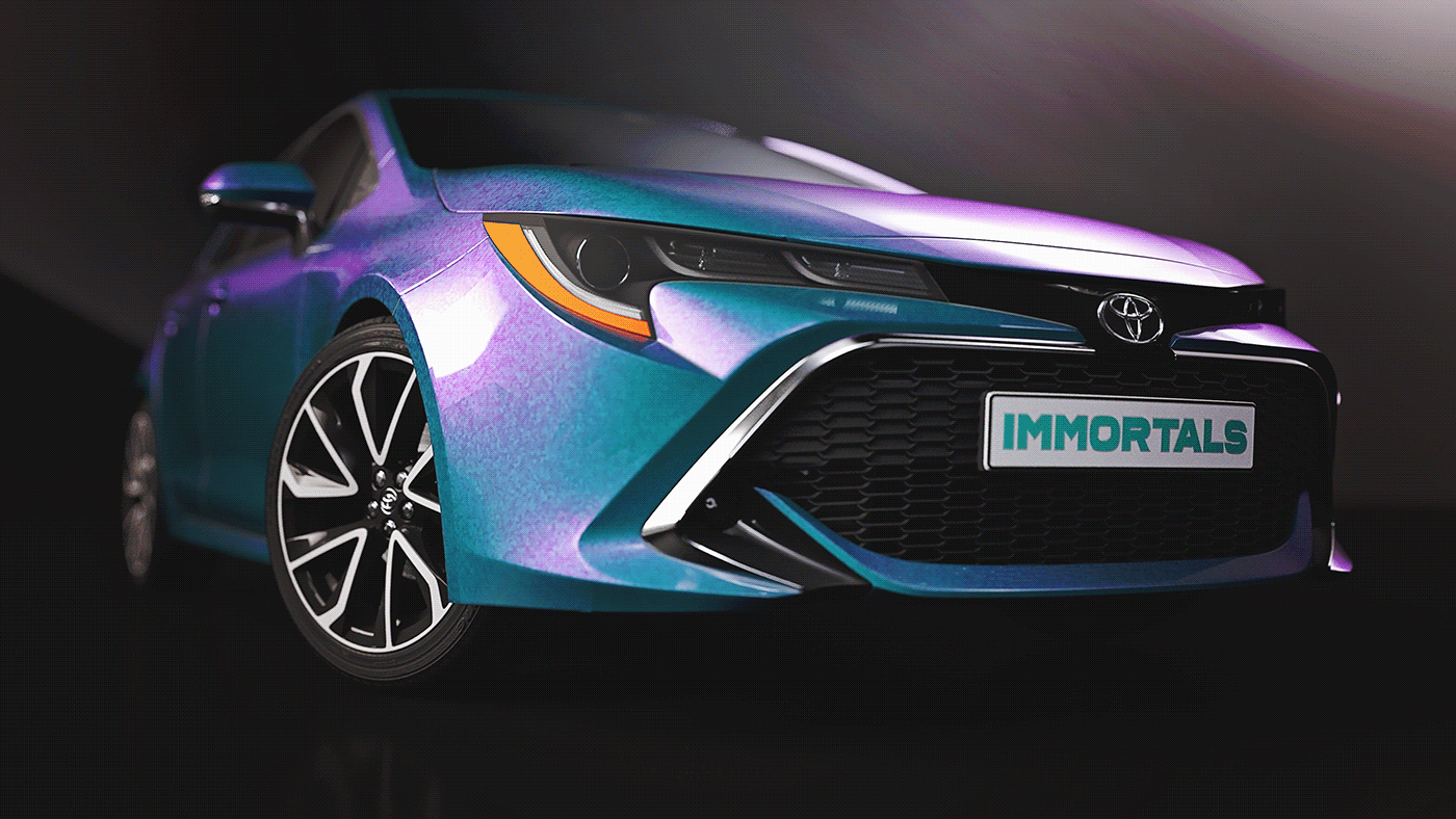 3d render after effects animation  cinema 4d E-Sports toyota vfx Gaming league of legends IMMROTALS