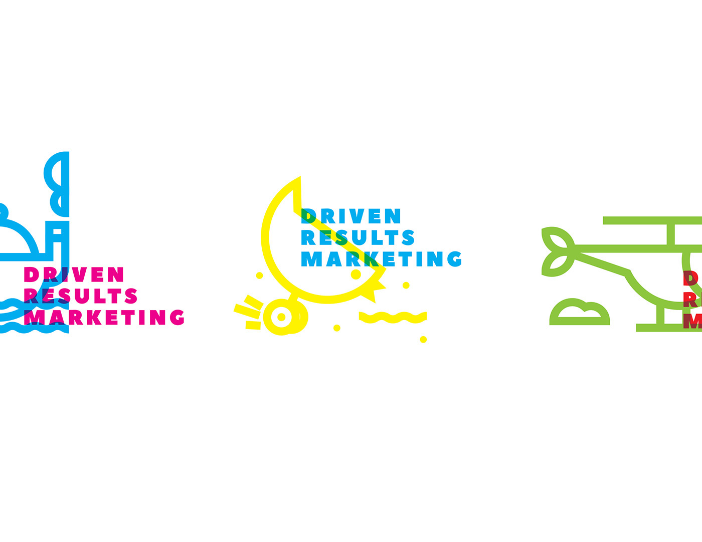 marketing   agency branding  brand identity logo Logotype Fun vivid