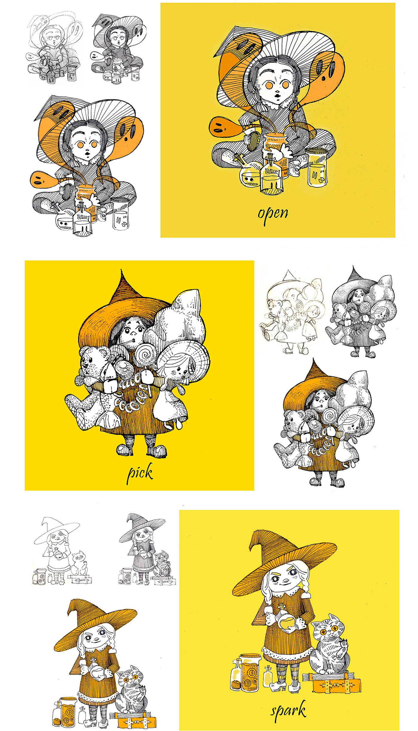 book illustration caracter cartoon character Character design  childrenbook illustration helloween inktober2021 pattern pattern design  textile