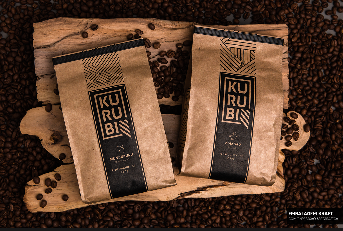 kurubi espinafre pedregulho Coffee brand Packaging branding  cafe