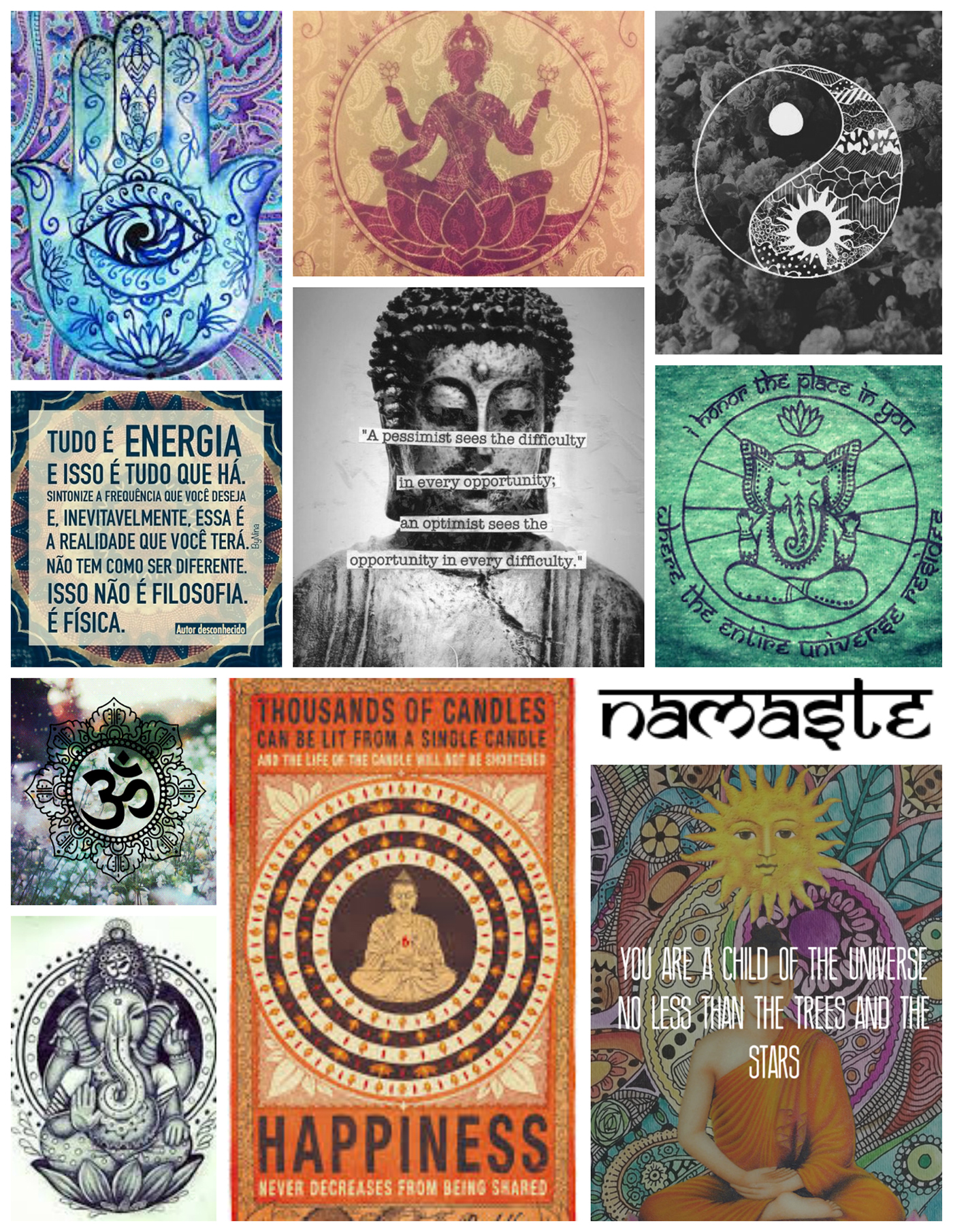 collage tumblr zen meditation namaste