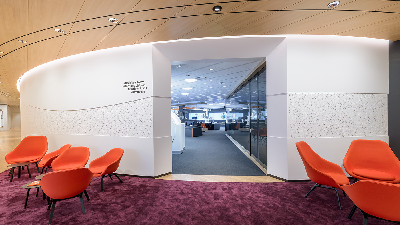 showroom Health Siemens Mutabor orange Interface Space