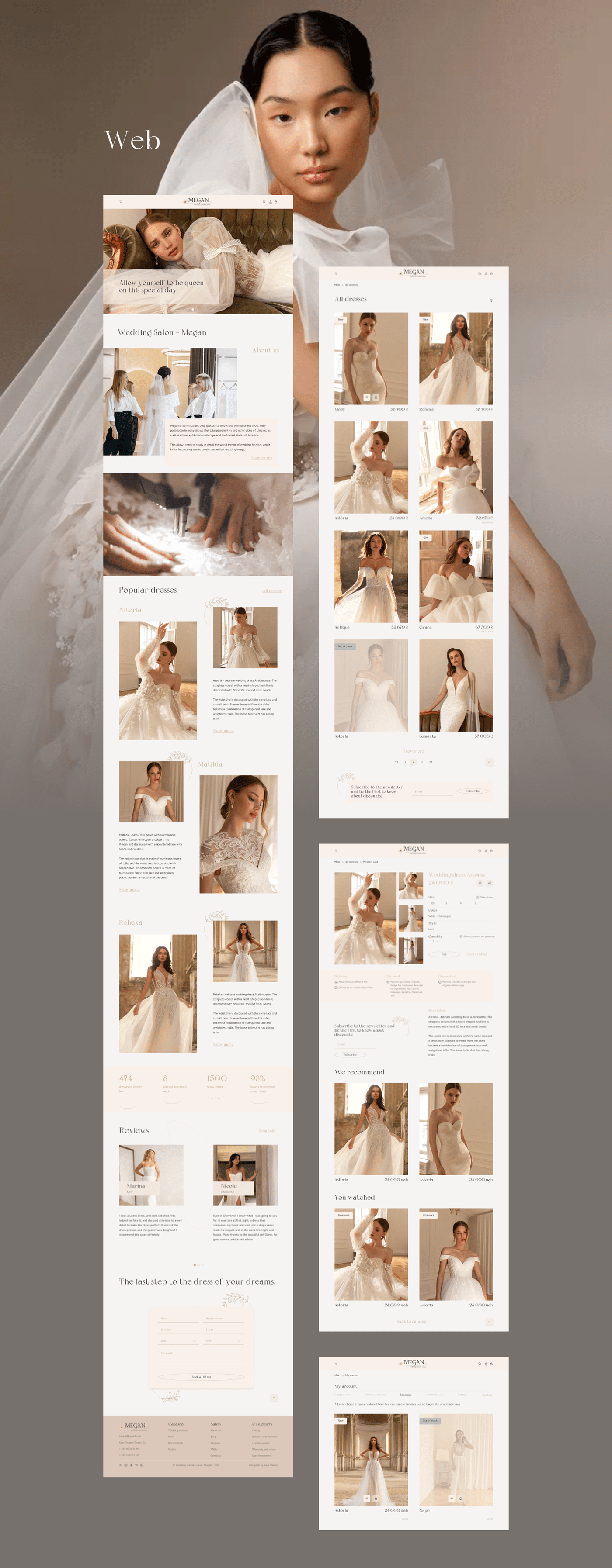 Booking bride Clothing Fashion  Figma marriage Mobile app store Web Design  wedding