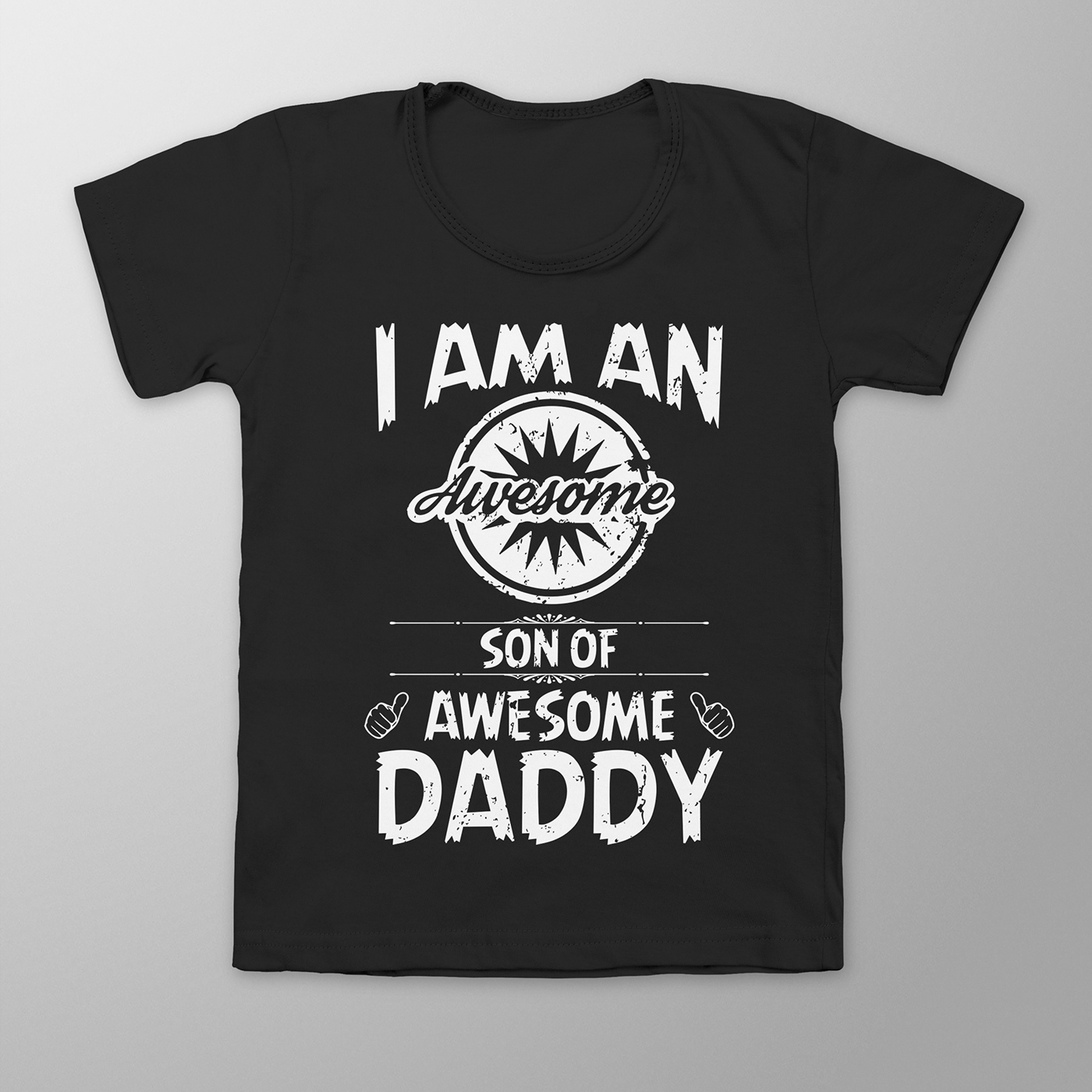 tshirt t-shirt Daddy tshirt Tshirt Design ILLUSTRATION  dad daddy adobe illustrator Hunting Unique Tshirt Design