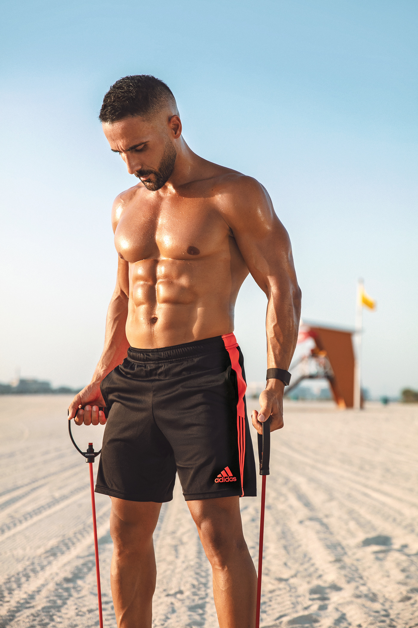 mens health fitness abs male model dubai magazine Health training gym