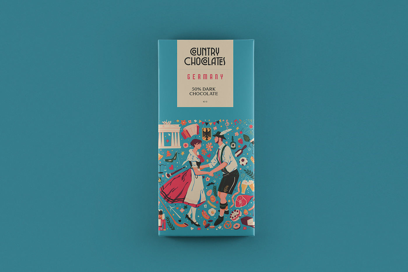 chocolate choco country Packaging design graphicdesign ILLUSTRATION 