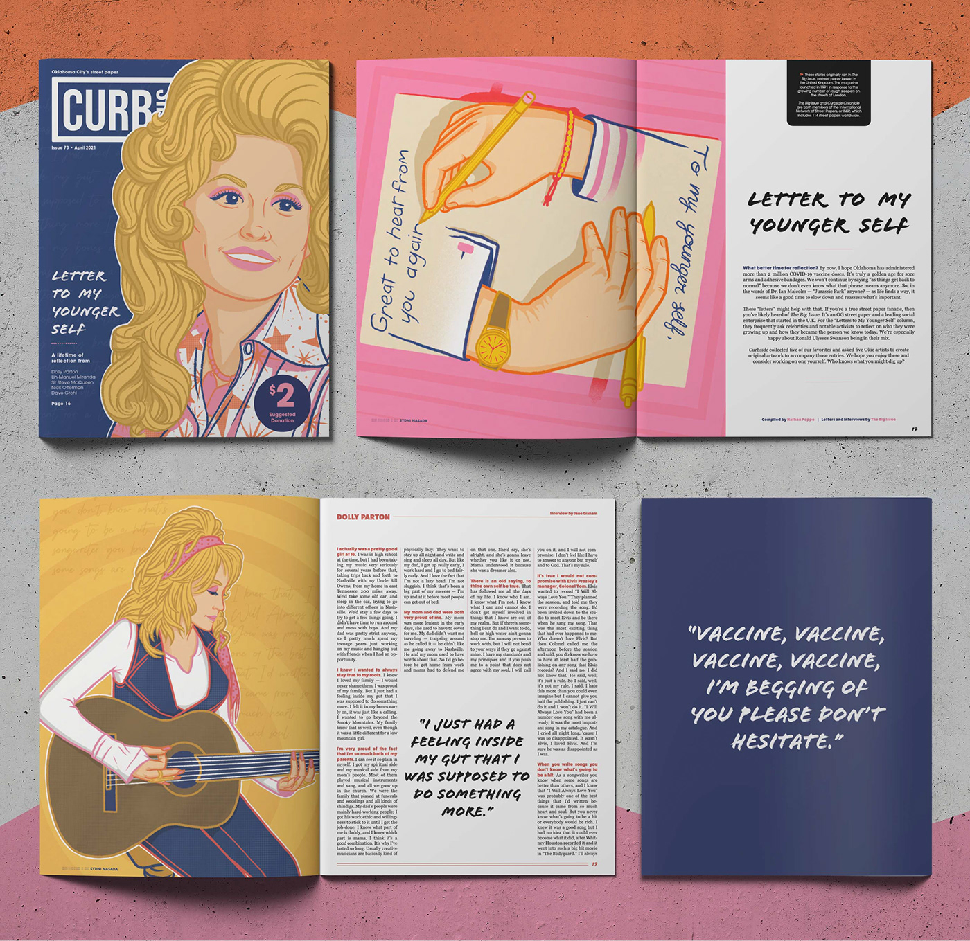 cover design Digital Art  editorial ILLUSTRATION  Illustrator magazine portrait print Procreate