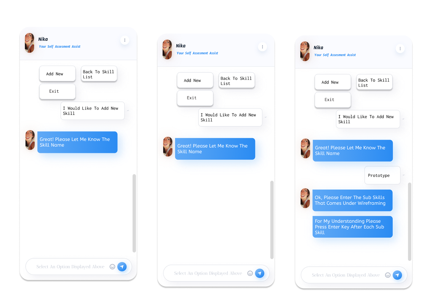 Chatbot conversational ui design Figma Mobile app UI/UX user experience user interface ux UX design
