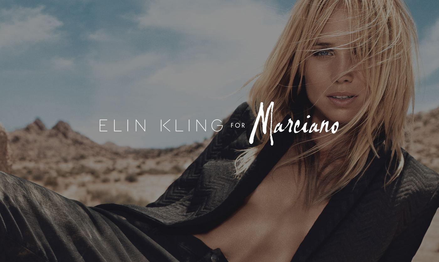 Guess jeans microsite Lookbook Marciano Elin Kling fashionista UI ux design interactive