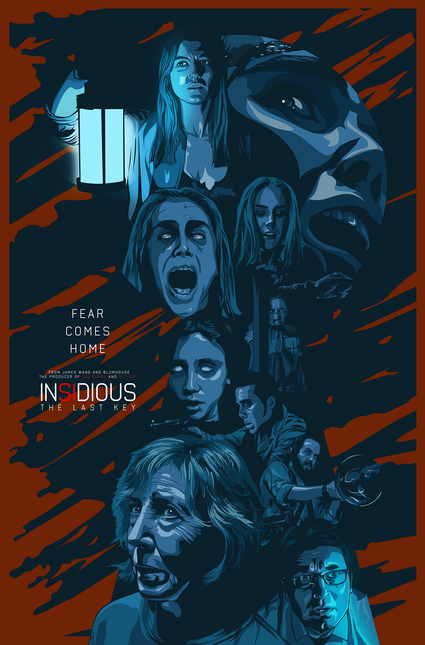 insidious the last key ILLUSTRATION  alternative poster poster illustration horror vector vexel