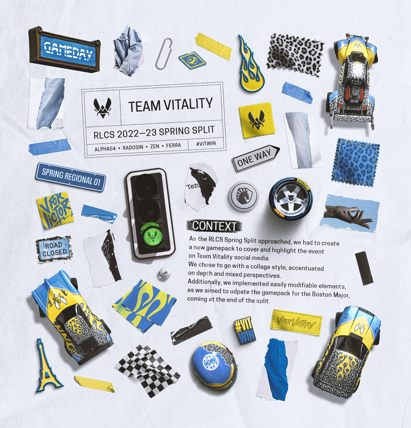 Rocket League esports sports collage Poster Design Digital Art  Gaming poster