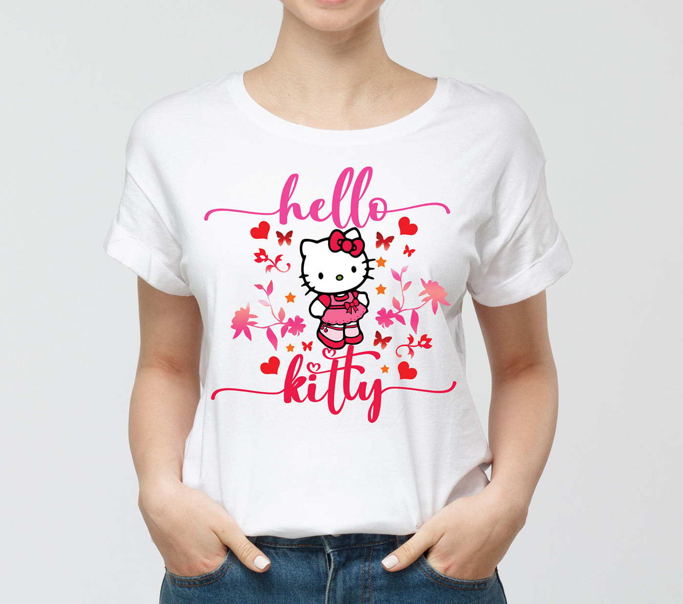 Hello Kitty T- Shirt Design 2022 on Behance