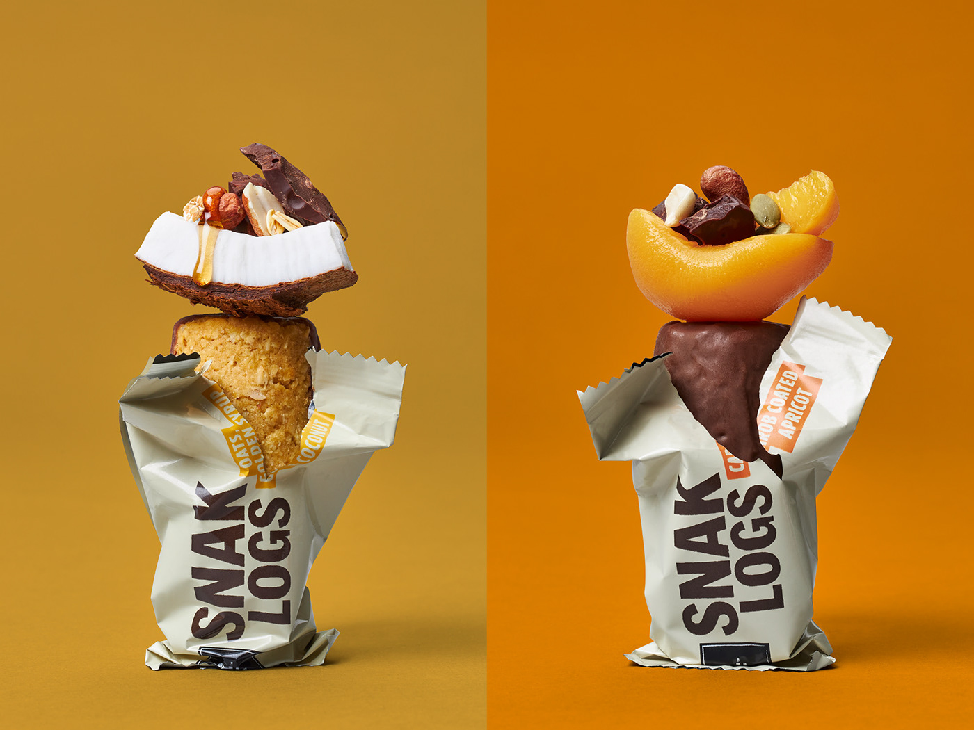 design logs muesli bar New Zealand Packaging snack snak tasti