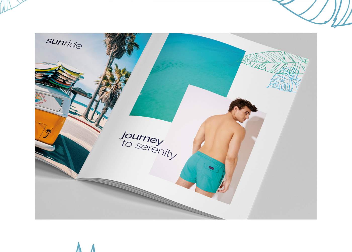 Catalogue design katalog tasarım baskı summer creative sea Ocean palm