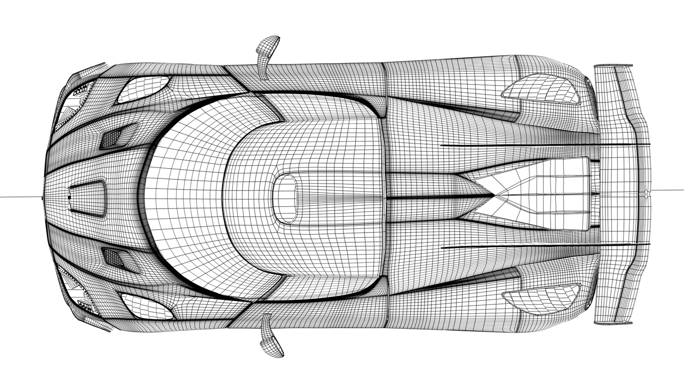 3d modeling CGI Koenigsegg Maya portrait Render shading supercar texturing koenigsegg one model