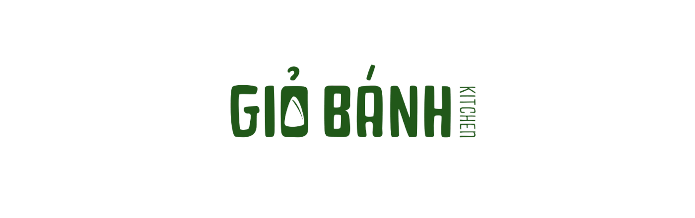 branding  Branding Identity GIỎ BÁNH - KITCHEN vietnamese cuisine bánh việt cuisine giỏ bánh kitchen viet nam