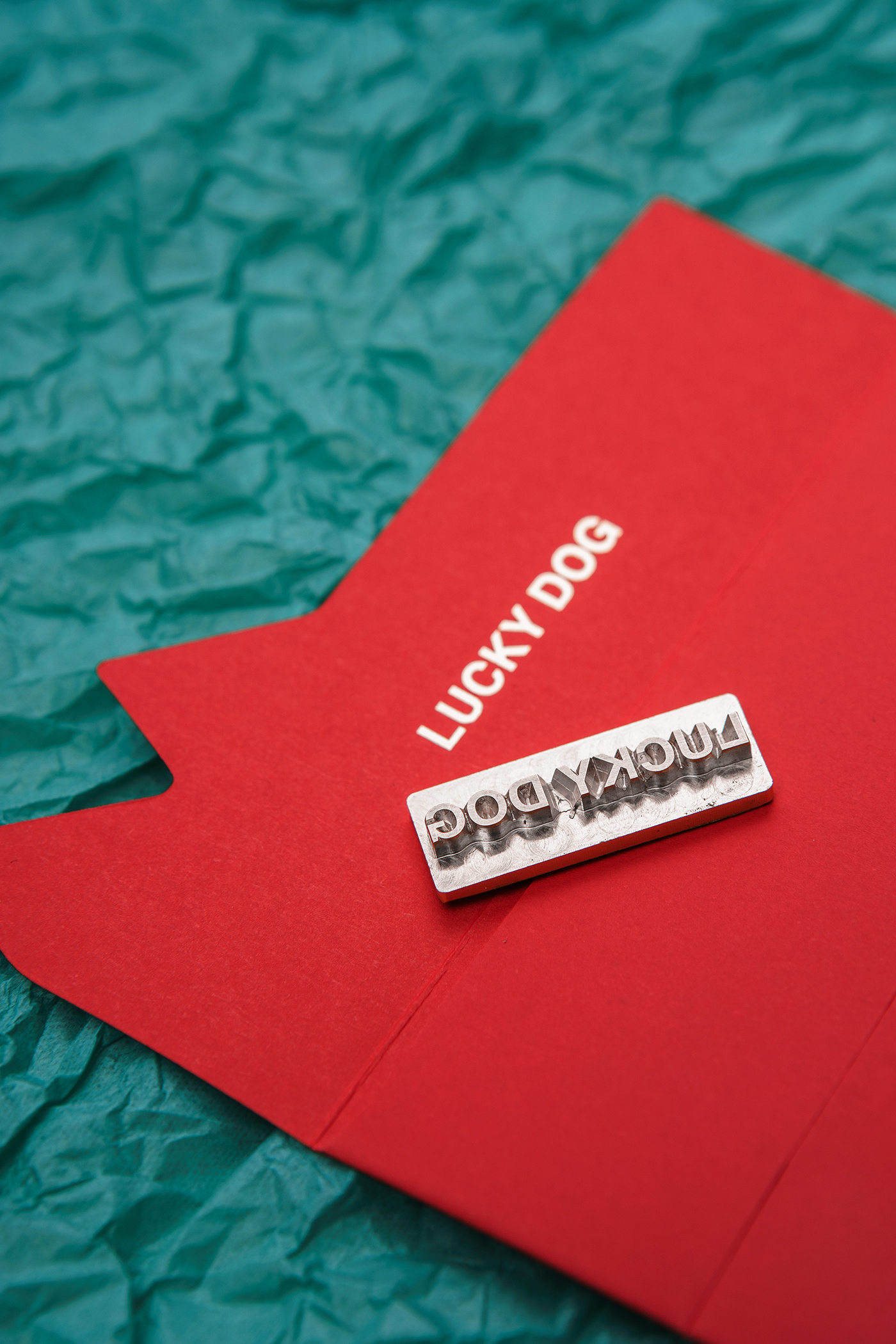 Red envelopes dog 红包 传统 钢印
