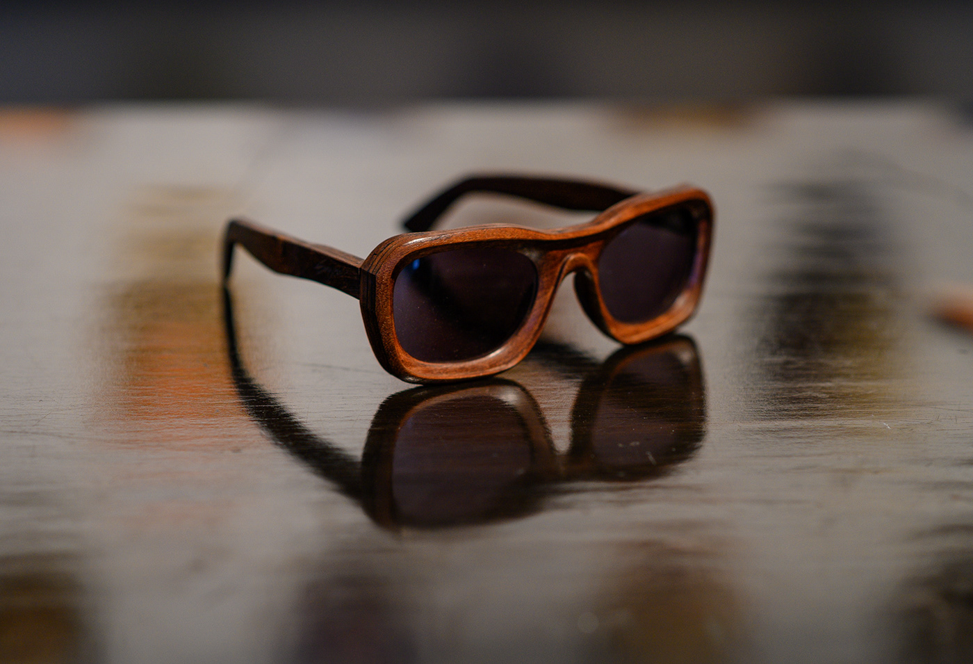 wood woodworking eyewear Sunglasses branding 