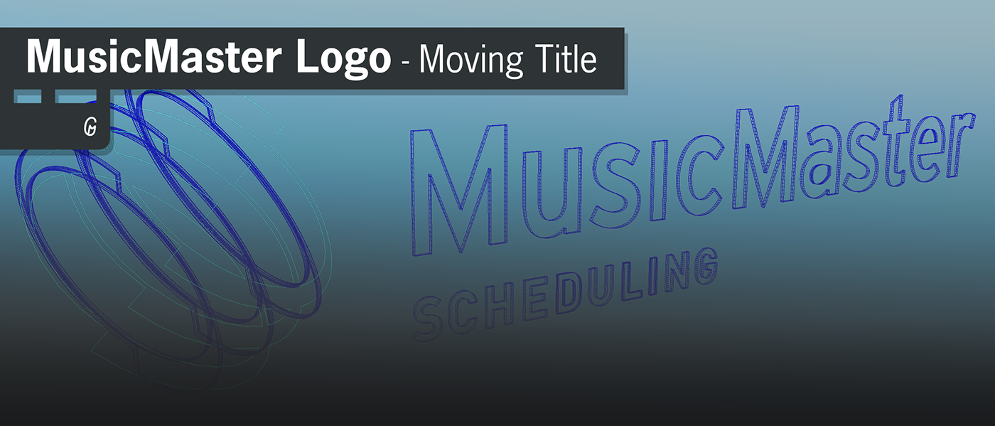 kinetic logo mark loading icon moving title
