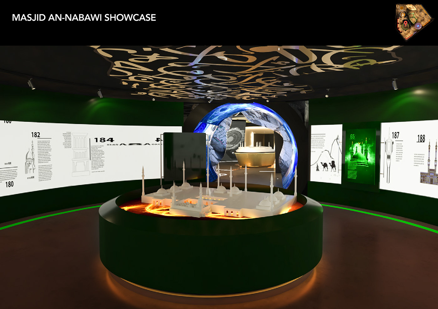 3D 3dsmax dubai Event Design Exhibition  Interior Museum Design Render visualization vray