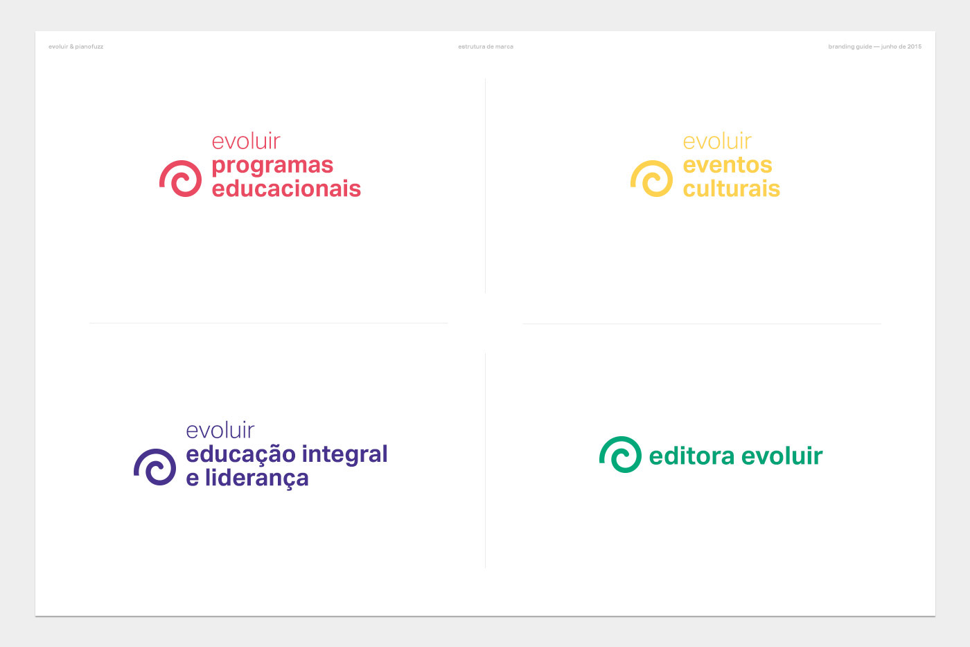 evoluir pianofuzz Iniciativa Social Education culture school redesign brand publisher Editora