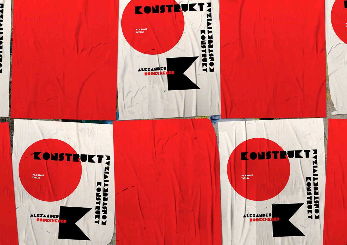 constructivism design poster red rodchenko Tatlin vector