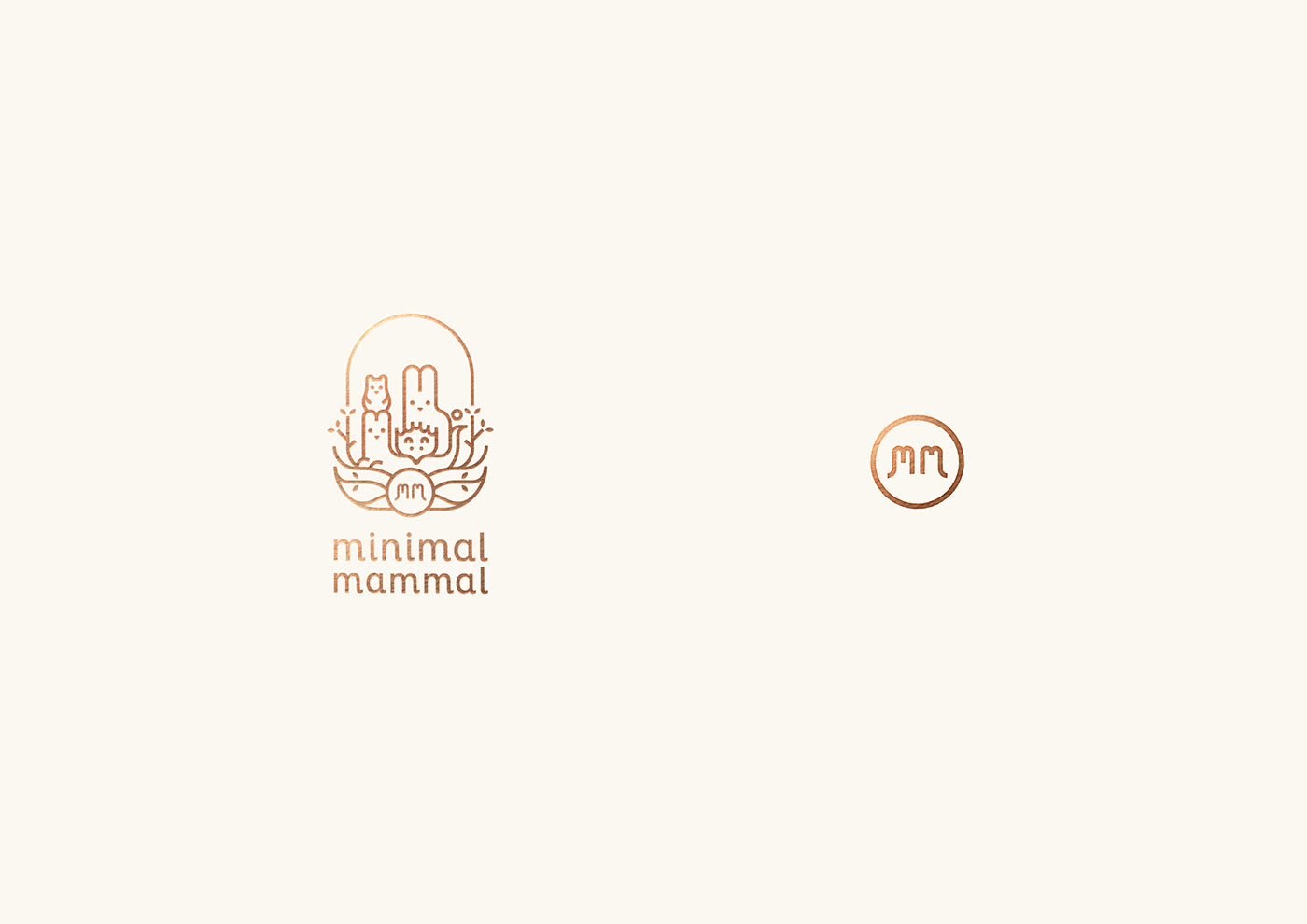 mammal minimal Packaging branding  luxury tent animal Pet logo Ferret