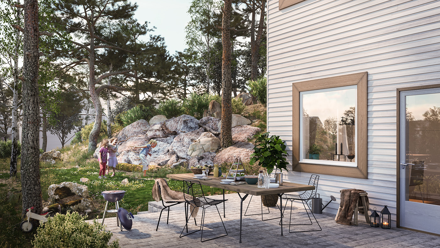 residential teaser walktheroom Notar Stockholm Sweden realistic MegaScans corona